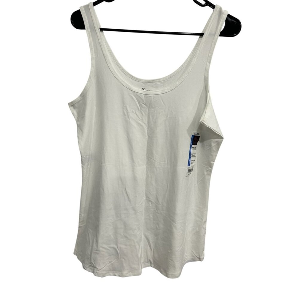 No Boundaries White Scoop Tank Top Sz 3XL
